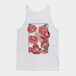 Flowers with eyeballs Tank Top